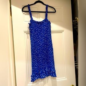 Never worn Faithful the Brand blue ruched sundress